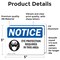 Signmission 3.5 in Height, 5 in Width, Vinyl Decal, Rectangle OS-2PACK-NS-D-35-L-12336 - alternate 4
